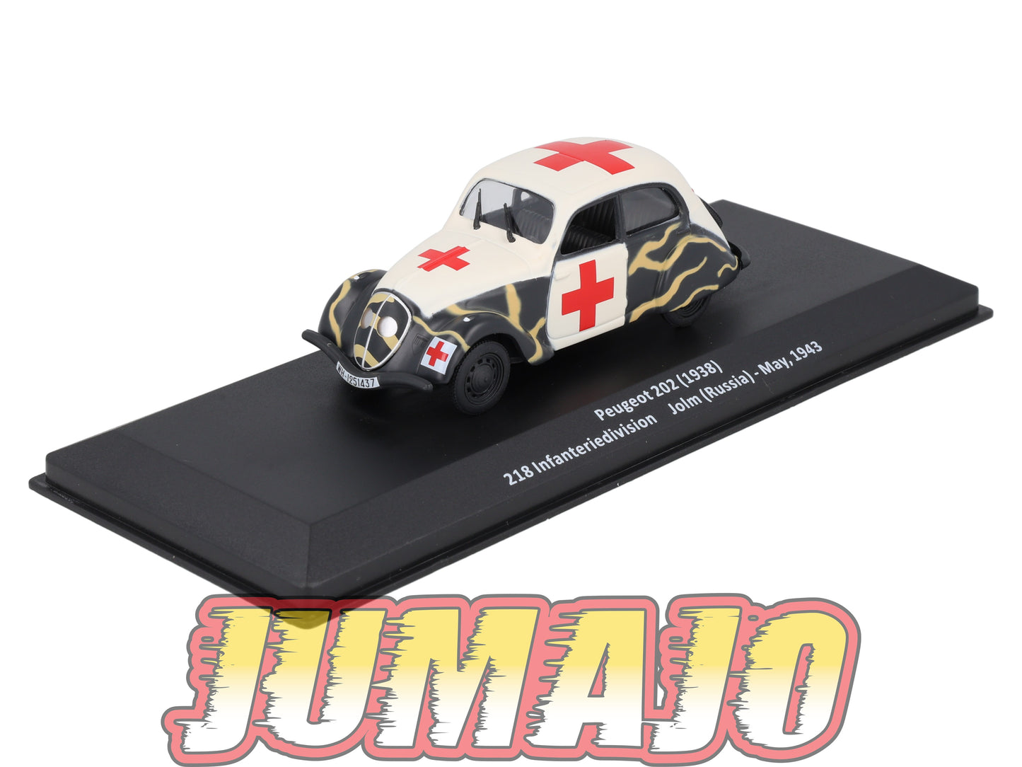 VM102 Voiture 1/43 IXO Altaya Militaires PEUGEOT 202 Croix Rouge Russie 1943
