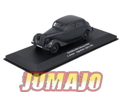 VM103 Voiture 1/43 IXO Altaya Militaires HOTCHKISS 686 Cabourg Yougoslavie 1941