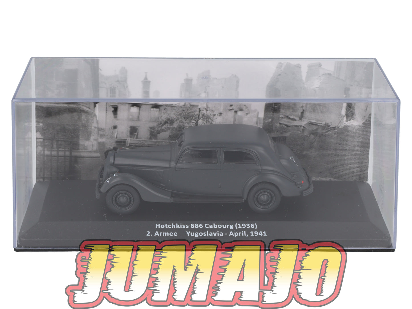 VM103 Voiture 1/43 IXO Altaya Militaires HOTCHKISS 686 Cabourg Yougoslavie 1941