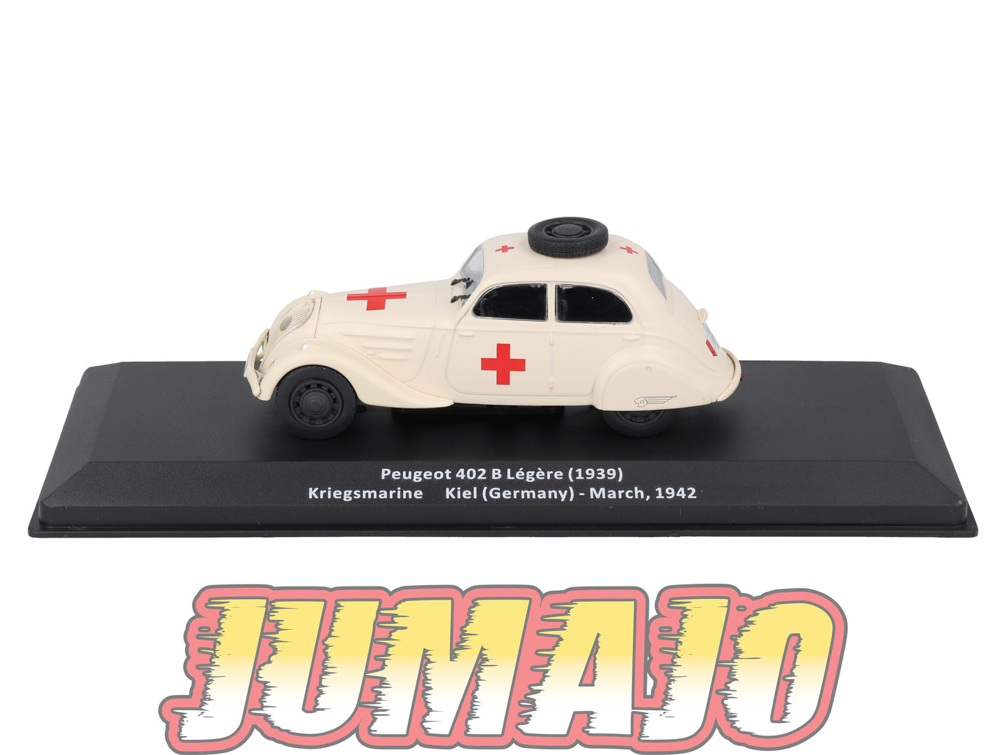 VM104 Voiture 1/43 IXO Altaya Militaires PEUGEOT 402B Légère Croix Rouge Allemagne 1942