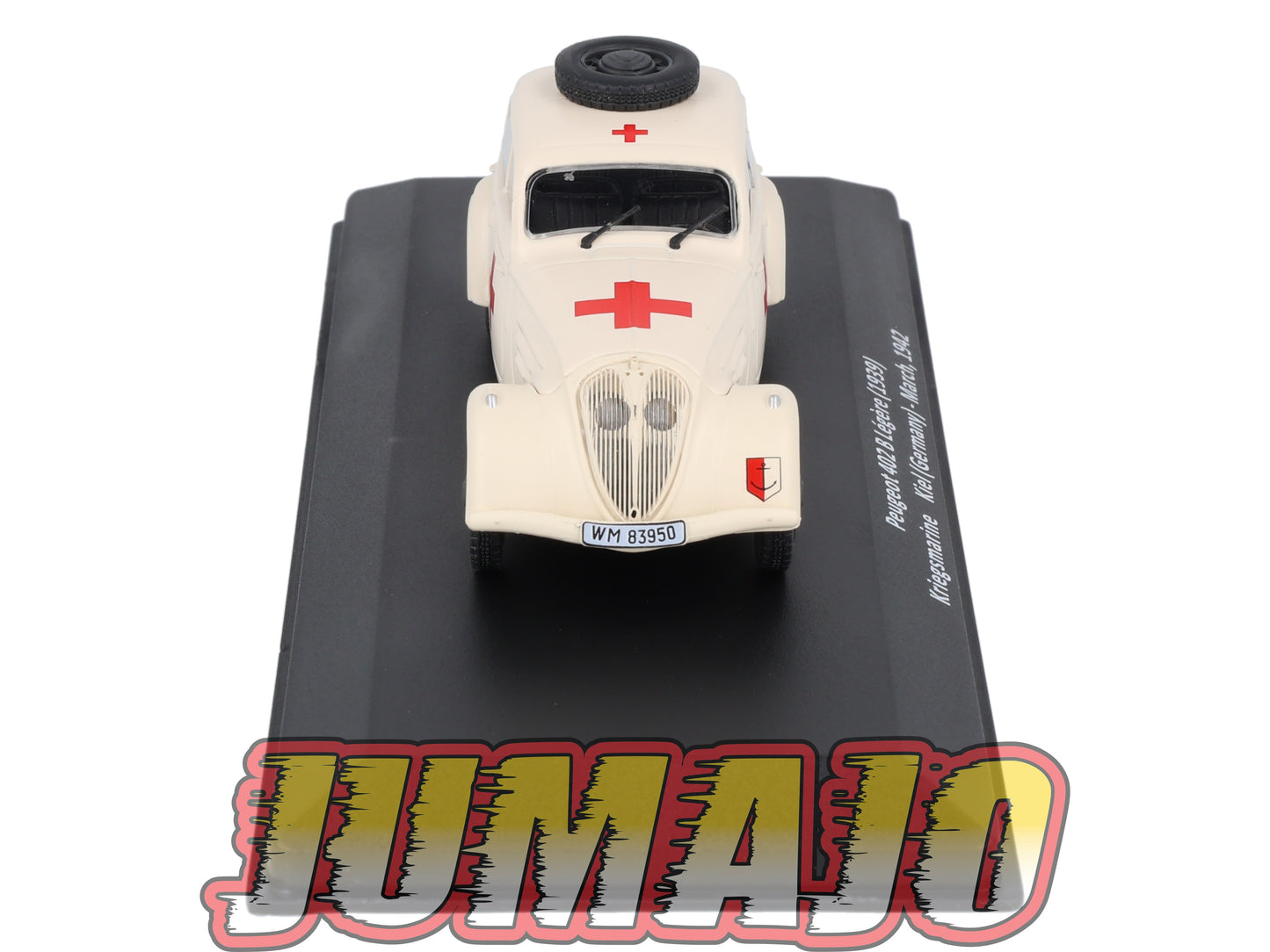 VM104 Voiture 1/43 IXO Altaya Militaires PEUGEOT 402B Légère Croix Rouge Allemagne 1942