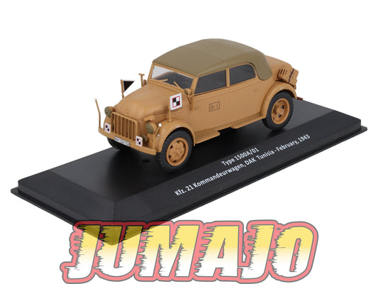 VM13 Voiture 1/43 IXO Altaya Militaires TYPE 1500A /01 Tunisie 1943