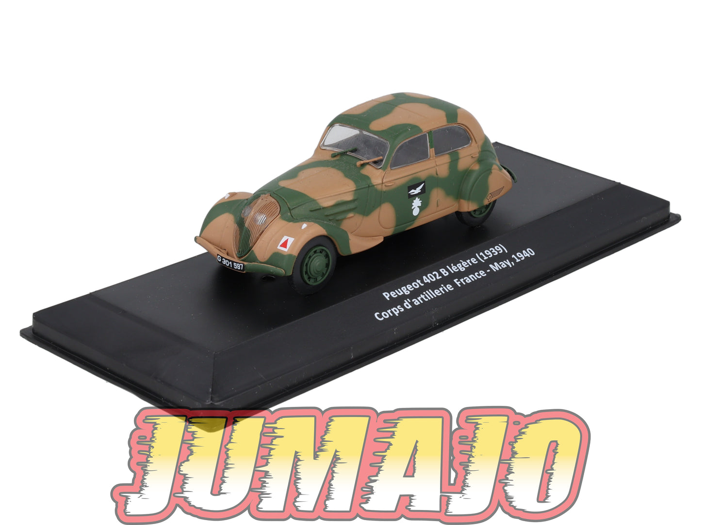 VM14 Voiture 1/43 IXO Altaya Militaires PEUGEOT 402 B Legere France 1940