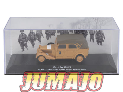 VM16 Voiture 1/43 IXO Altaya Militaires KFZ 1 Typ 170 VK Libye 1941
