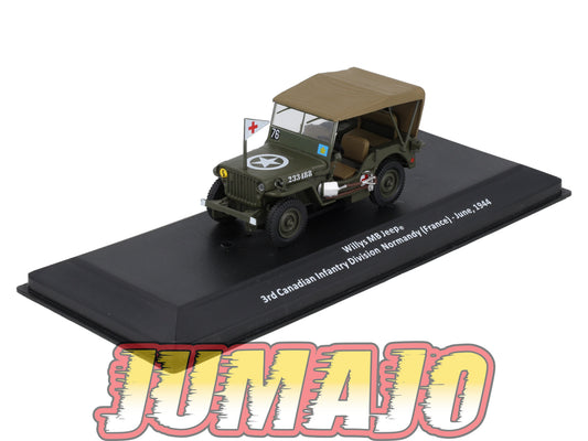 VM17 Voiture 1/43 IXO Altaya Militaire WILLYS MB Jeep France 1944