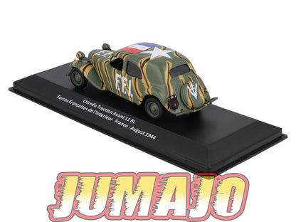 VM1 Voitures Militaires 1/43 ALTAYA WW2 : CITROËN TRACTION Avant 11 BL F.F.I. 1944