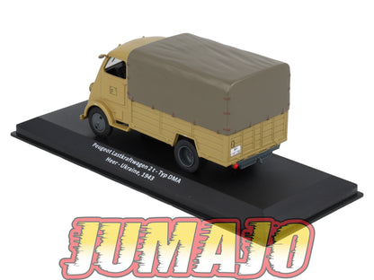VM23 Voiture 1/43 IXO Altaya Militaires PEUGEOT Lastkraftwagen 2 T Typ DMA Ukraine 1943