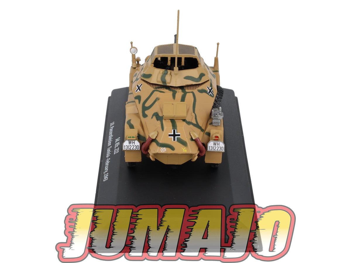 VM34 Voiture 1/43 IXO Altaya Militaire Sd.Kfz.222 10 Panzerdivision Tunisie 1943