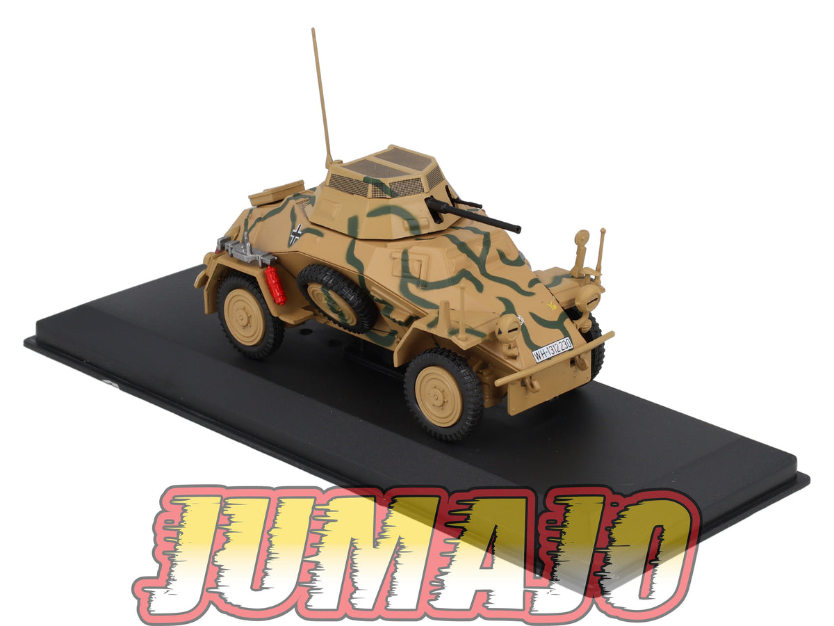 VM34 Voiture 1/43 IXO Altaya Militaire Sd.Kfz.222 10 Panzerdivision Tunisie 1943