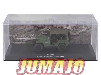 VM35 Voiture 1/43 IXO Altaya Militaires GAZ 67B Bielorussie 1944