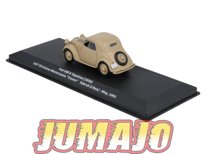 VM37 Voiture 1/43 IXO Altaya Militaires FIAT 500 A Topolino Libye 1941
