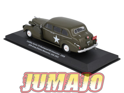 VM3 Voiture 1/43 IXO Altaya Militaire CADILLAC Series 75 Fleetwood V8 Limousine USA 1951