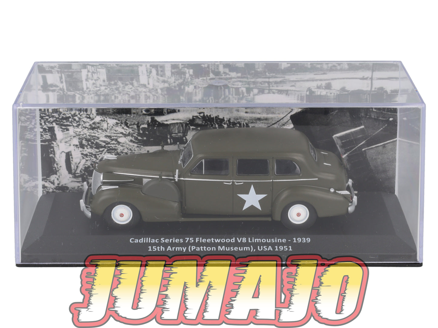VM3 Voiture 1/43 IXO Altaya Militaire CADILLAC Series 75 Fleetwood V8 Limousine USA 1951