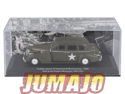 VM3 Voiture 1/43 IXO Altaya Militaire CADILLAC Series 75 Fleetwood V8 Limousine USA 1951