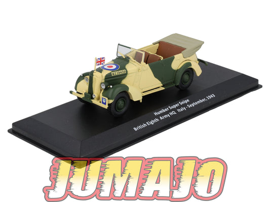 VM53 Voiture 1/43 IXO Altaya Militaire Humber Super Snipe Italie 1943