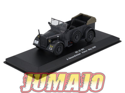 VM57 Voiture 1/43 IXO Altaya Militaire : Kfz.15 901 6. Panzerdivision France 1940