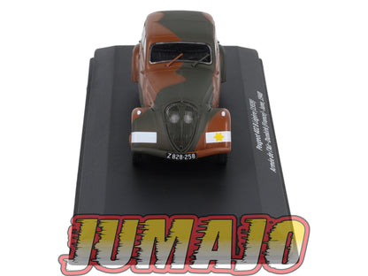 VM58 Voiture 1/43 IXO Altaya Militaire : PEUGEOT 402B Légère Armée de l'Air France 1940