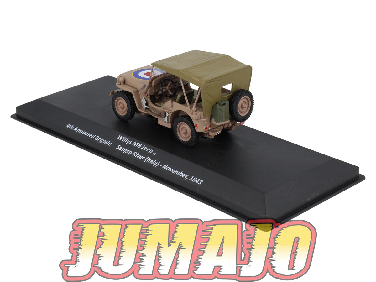 VM59 Voiture 1/43 IXO Altaya Militaire Willys MB Jeep Italie 1943