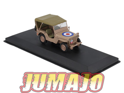 VM59 Voiture 1/43 IXO Altaya Militaire Willys MB Jeep Italie 1943