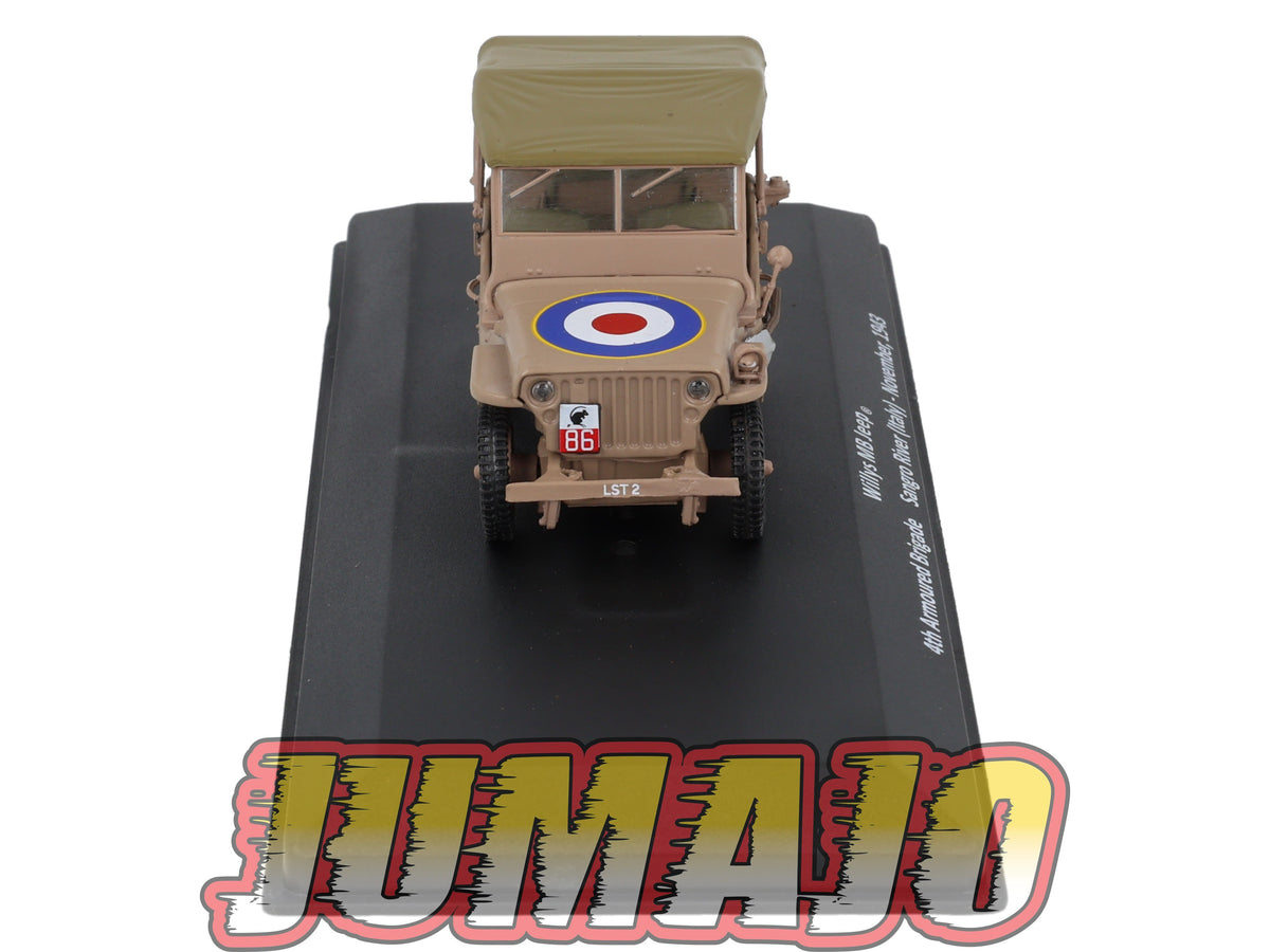 VM59 Voiture 1/43 IXO Altaya Militaire Willys MB Jeep Italie 1943