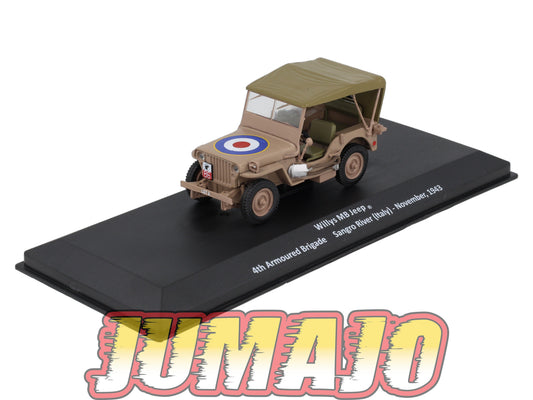 VM59 Voiture 1/43 IXO Altaya Militaire Willys MB Jeep Italie 1943