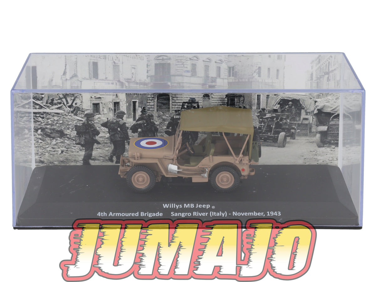 VM59 Voiture 1/43 IXO Altaya Militaire Willys MB Jeep Italie 1943
