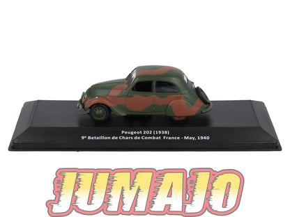 VM5 Voiture 1/43 IXO Altaya Militaires PEUGEOT 202 France 1940