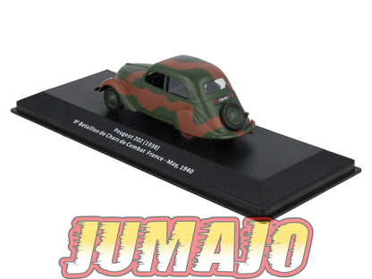 VM5 Voiture 1/43 IXO Altaya Militaires PEUGEOT 202 France 1940