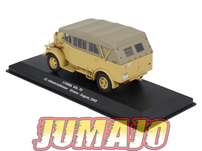 VM61 Voiture 1/43 IXO Altaya Militaire : L1500A Kfz.70 22. Infanteriedivision Grèce 1943