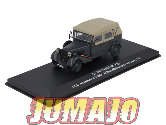 VM68 Voiture 1/43 IXO Altaya Militaire Typ 170 VK Kfz.1 France 1942