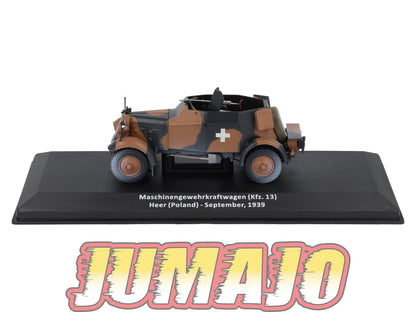 VM75 Voiture 1/43 IXO Altaya Militaire Kfz.13 Maschinengewehrkraftwagen Pologne 1939
