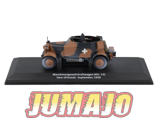 VM75 Voiture 1/43 IXO Altaya Militaire Kfz.13 Maschinengewehrkraftwagen Pologne 1939