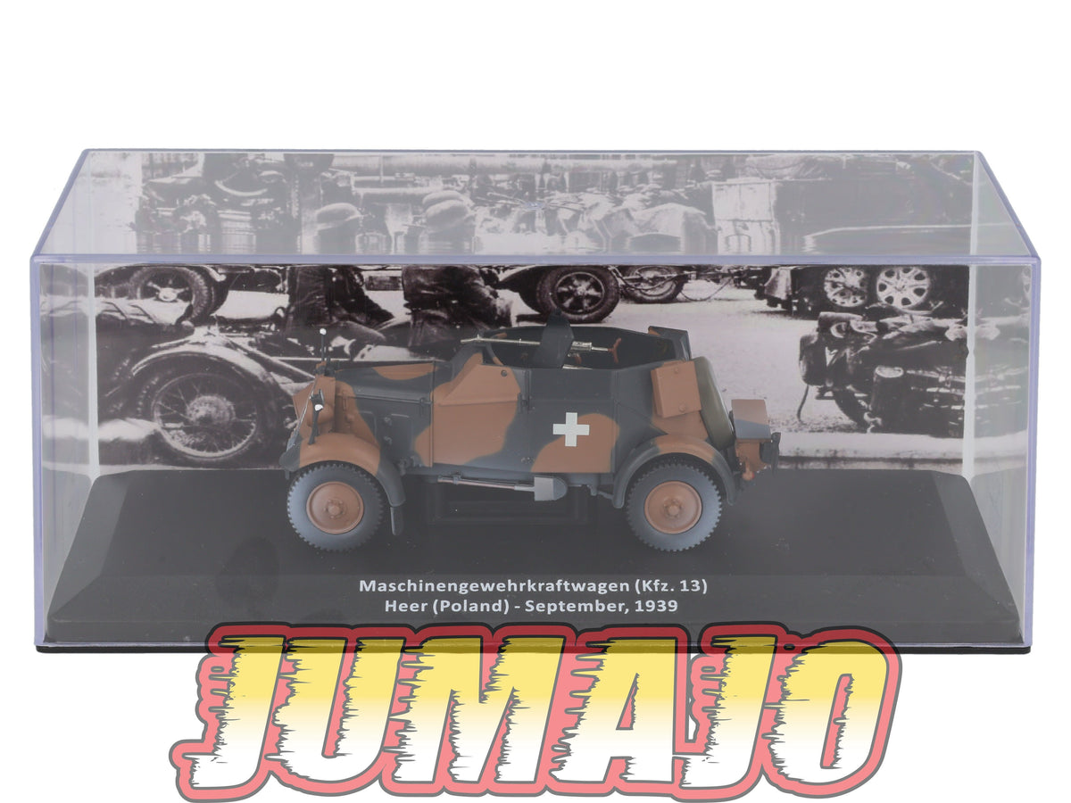 VM75 Voiture 1/43 IXO Altaya Militaire Kfz.13 Maschinengewehrkraftwagen Pologne 1939