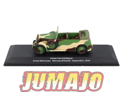 VM80 Voiture 1/43 IXO Altaya Militaires POLSKI FIAT 518 Mazur