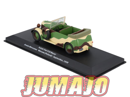 VM80 Voiture 1/43 IXO Altaya Militaires POLSKI FIAT 518 Mazur