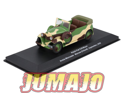 VM80 Voiture 1/43 IXO Altaya Militaires POLSKI FIAT 518 Mazur