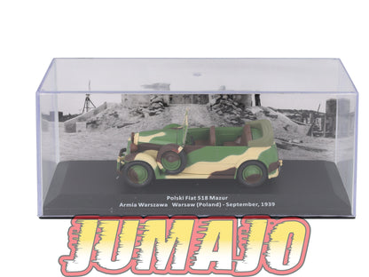 VM80 Voiture 1/43 IXO Altaya Militaires POLSKI FIAT 518 Mazur