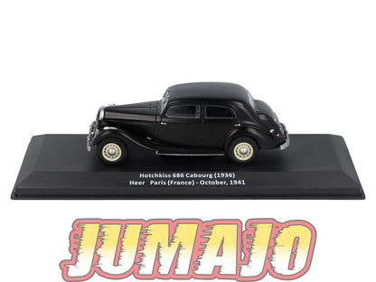 VM83 Voiture 1/43 IXO Altaya Militaires HOTCHKISS 686 Cabourg France 1941