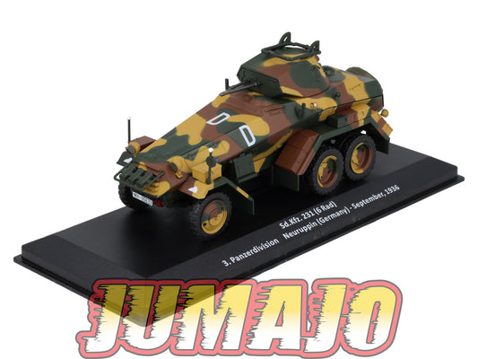 VM91 Voiture 1/43 IXO Altaya Militaires SD.KFZ.231 6 RAD Allemagne 1936