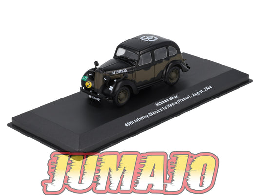 VM93 Voiture 1/43 IXO Altaya Militaires HILLMAN Minx France 1944