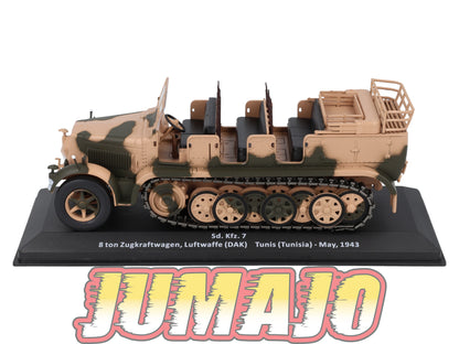 VM95 Voiture 1/43 IXO Altaya Militaires SD.Kfz.7 Tunusie 1943