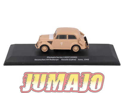VM98 Voiture 1/43 IXO Altaya Militaires OLYMPIA Series 13237 Afrikakorps Libye 1942