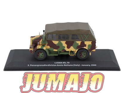 VM99 Voiture 1/43 IXO Altaya Militaires L1500A Kfz.70 Italie 1944
