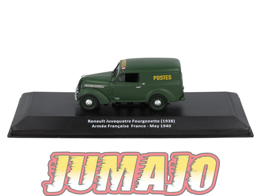 VM9 Voiture 1/43 IXO Altaya Militaire RENAULT Juvaquatre Fourgonette France 1940