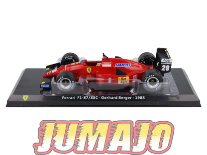 VQFF28 Voiture 1/24 Altaya Formule 1 FERRARI F1-87/88C 1988 #28 G.Berger