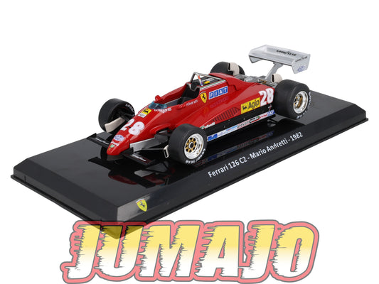VQFF33 Voiture 1/24 Altaya Formule 1 FERRARI 126 C2 1982 #28 M Andretti