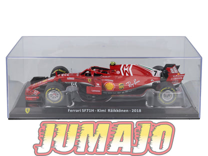 VQFF5 Voiture 1/24 Altaya Formule 1 FERRARI SF71H 2018 #7 K.Raikkonen
