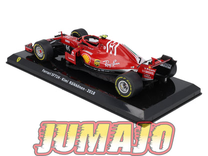 VQFF5 Voiture 1/24 Altaya Formule 1 FERRARI SF71H 2018 #7 K.Raikkonen
