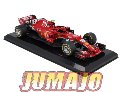 VQFF5 Voiture 1/24 Altaya Formule 1 FERRARI SF71H 2018 #7 K.Raikkonen