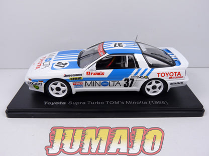 VQJ180 Voiture 1/24 Hachette Japon : TOYOTA Supra Turbo TOM's Minolta 1988 #37